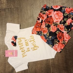Little Kid's Matching Short Set